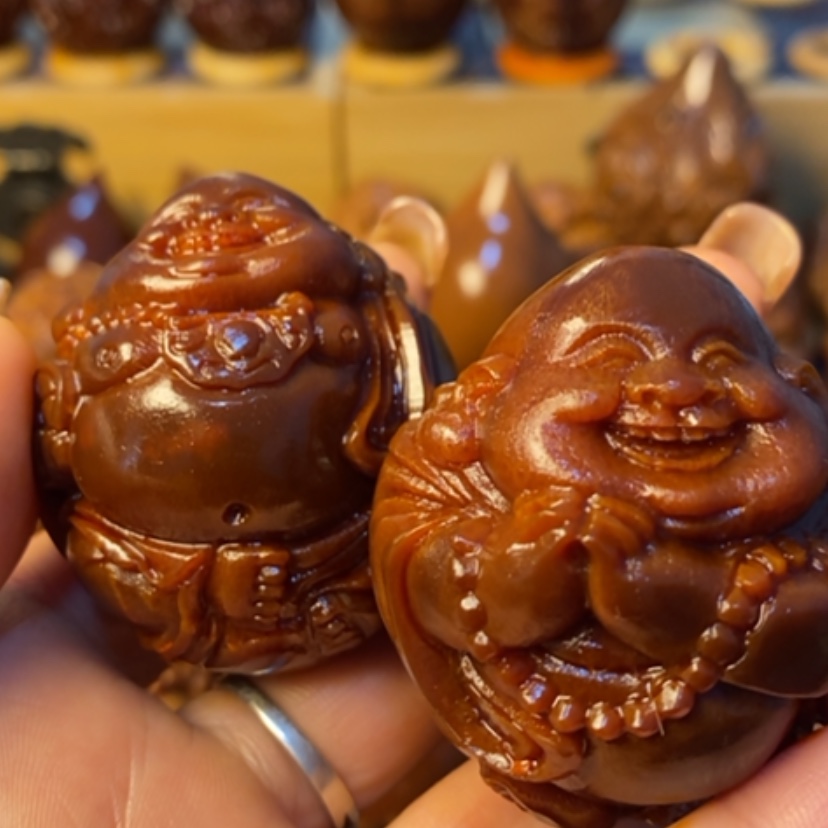 【闪购商品】橄榄核手串/手链心***_精品核雕