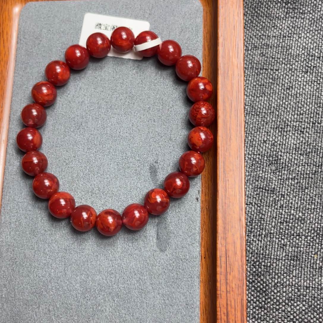 蔷***天南红玛瑙未镶嵌手串