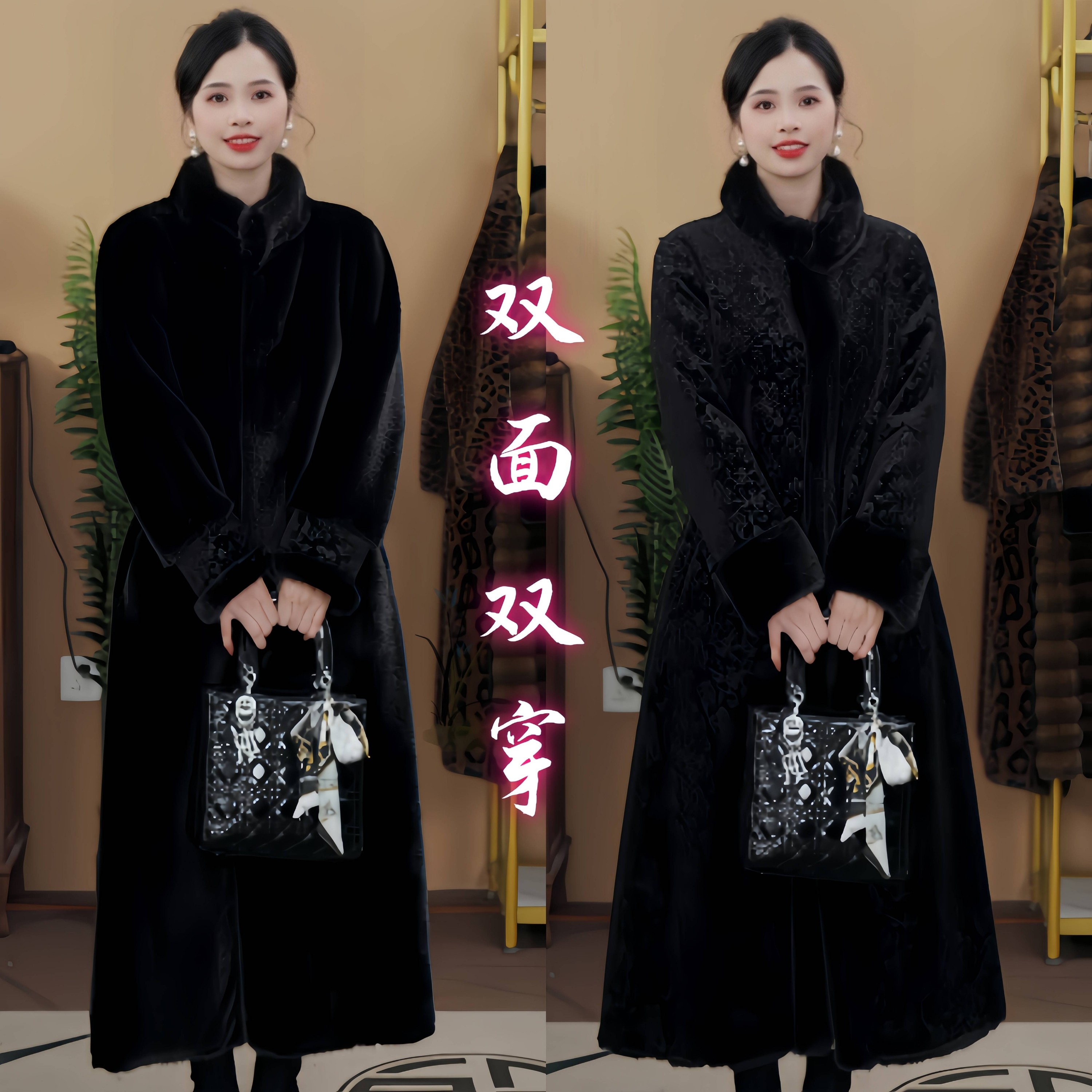 89028  双面华裳 一衣尽藏万千韵致长款外套