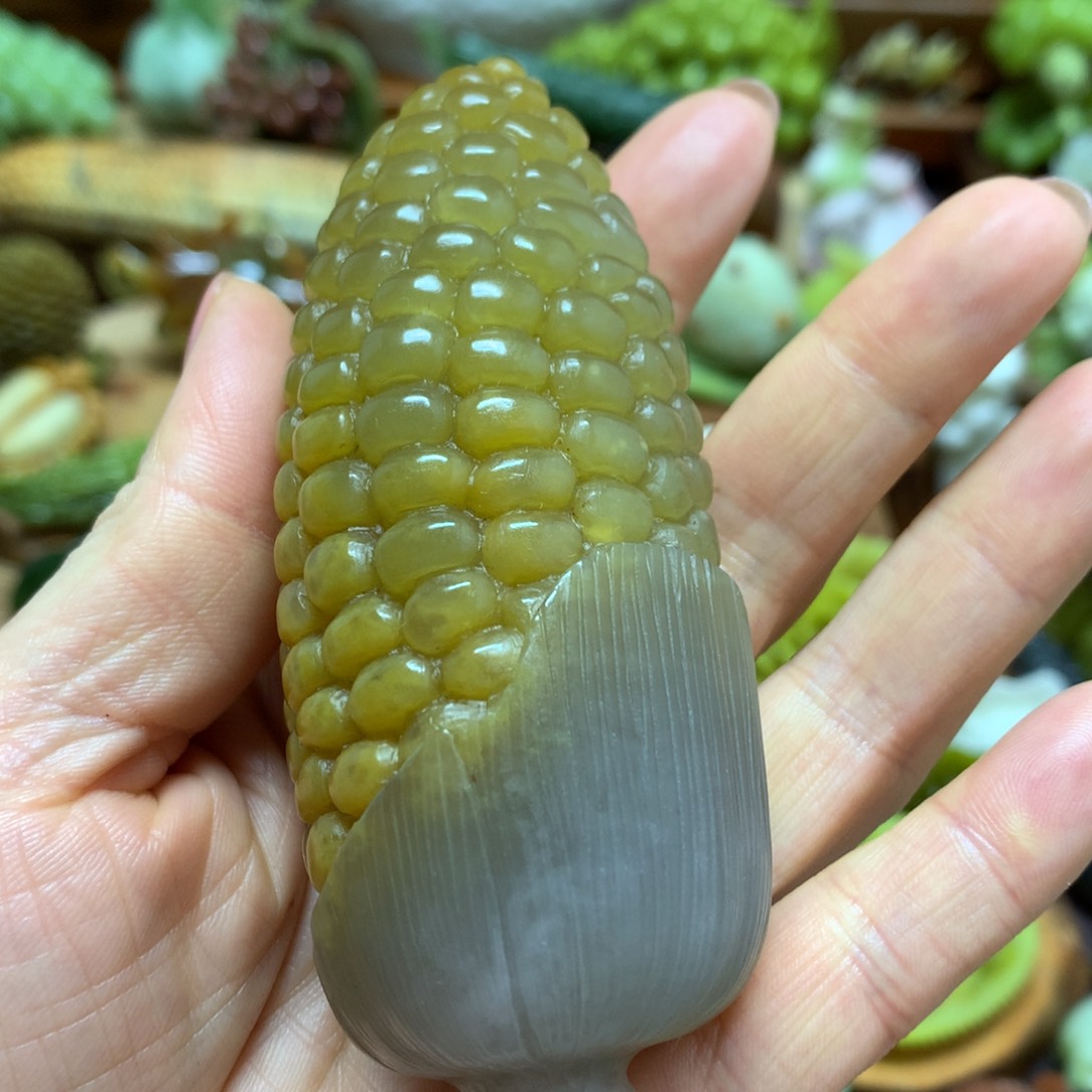 未镶嵌蛇纹石玉手把