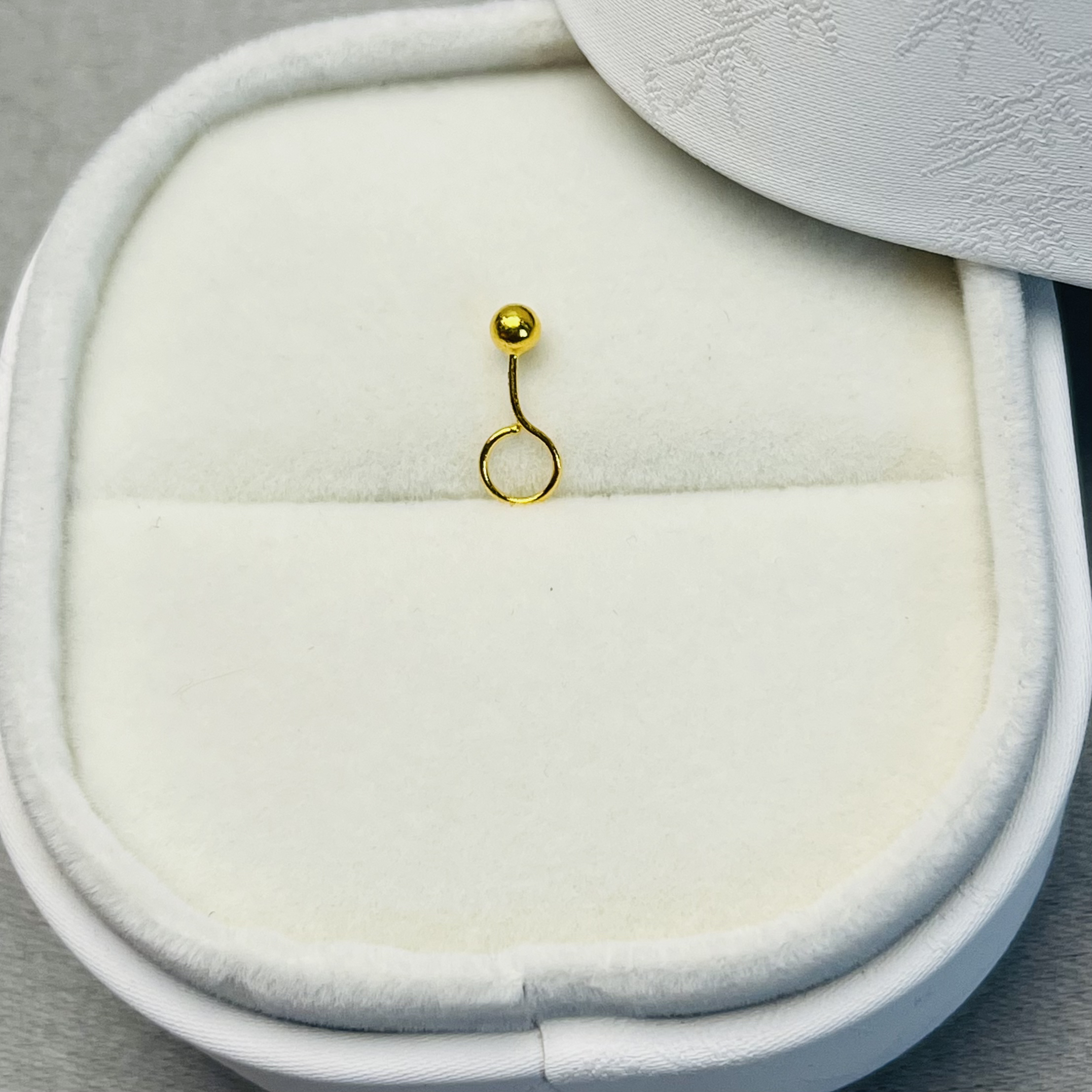 年终狂欢季  足金999 3mm经典养耳洞豆豆耳钉(单只专拍)