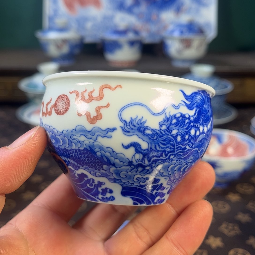 瓷片自成堂景德镇手工手绘