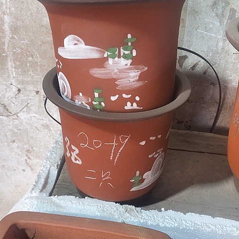 紫砂中国宜兴紫砂花盆＇