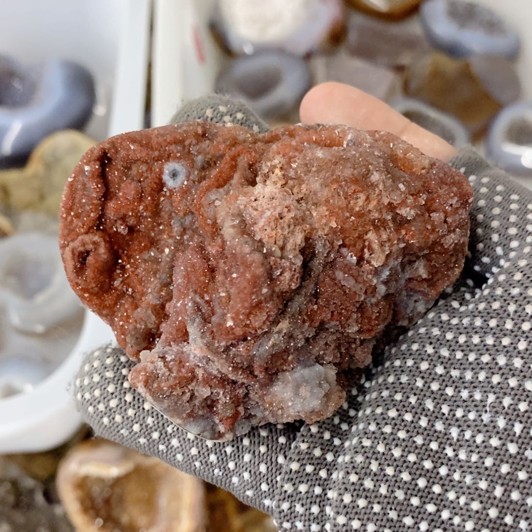天然水晶摆件爱心未镶嵌水晶