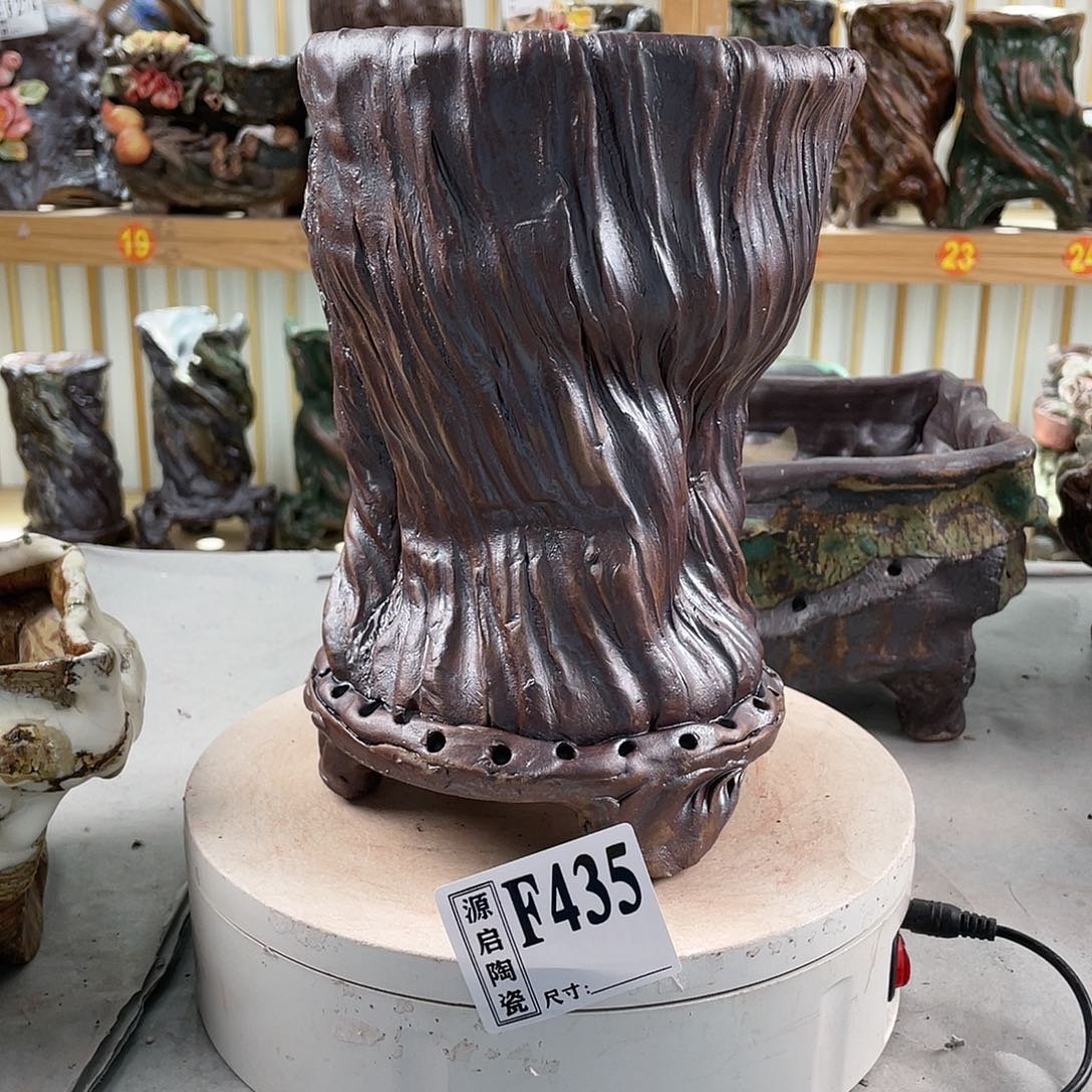 紫砂花盆景德镇陶瓷多肉花盆435