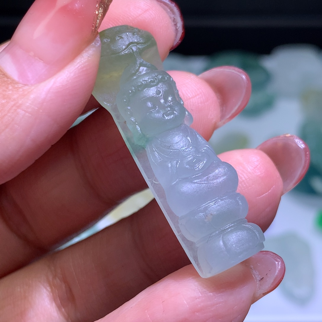 定制翡翠未镶嵌大****爱毛