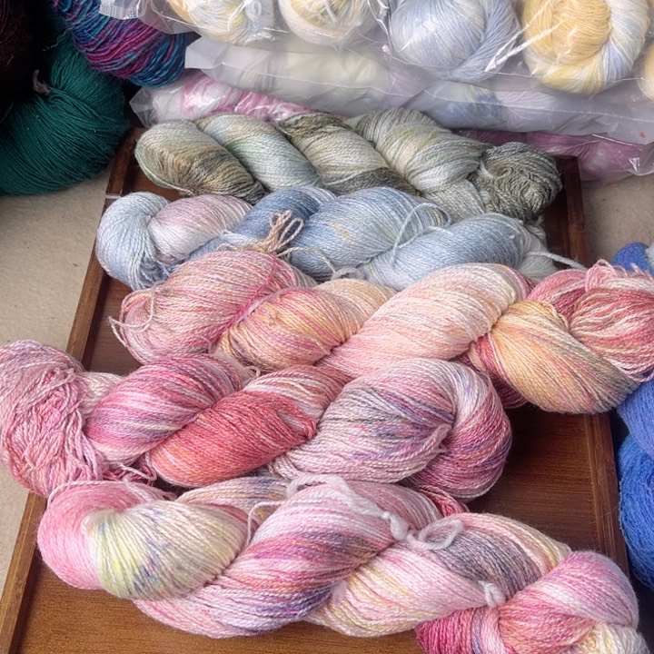 羊毛手染绒类花包128