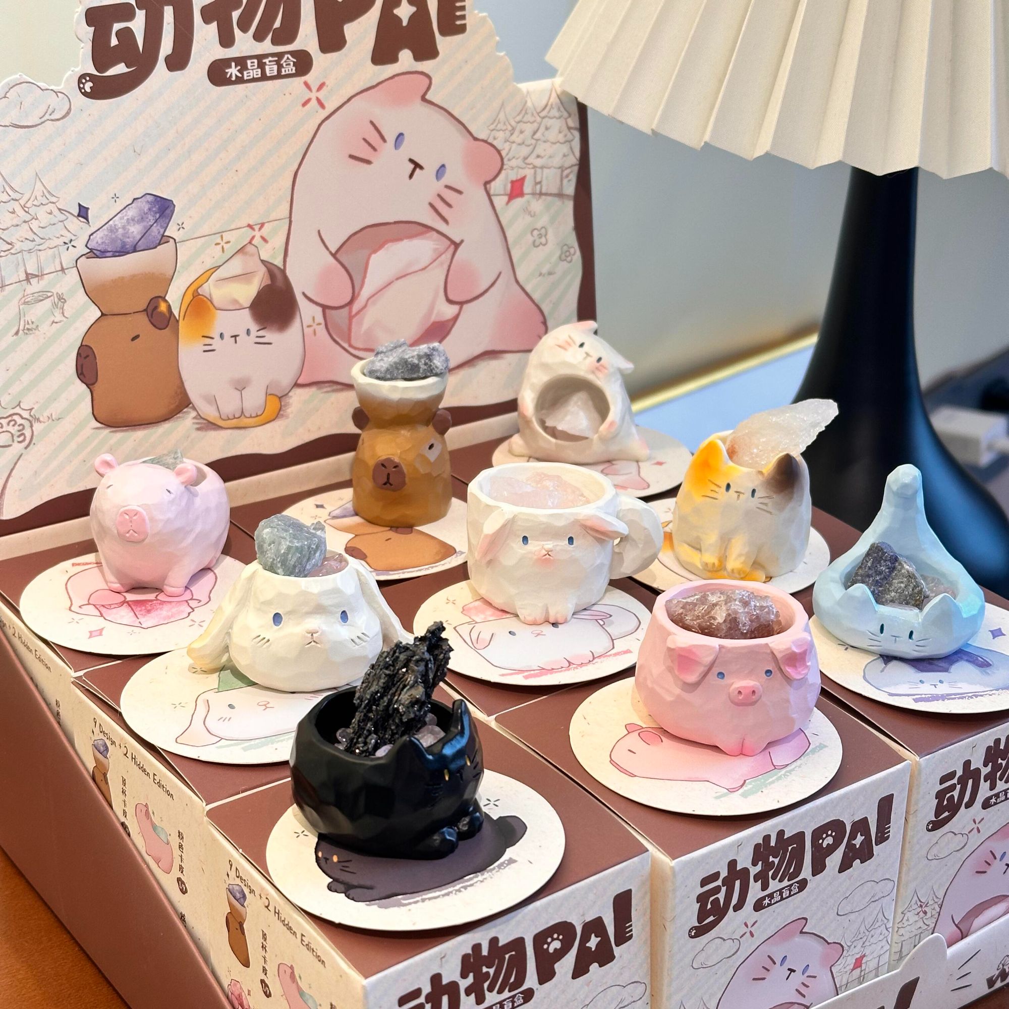 【直播代拆】动物PAI 盲盒潮玩可爱动物小摆件 办公室解压神器桌面 