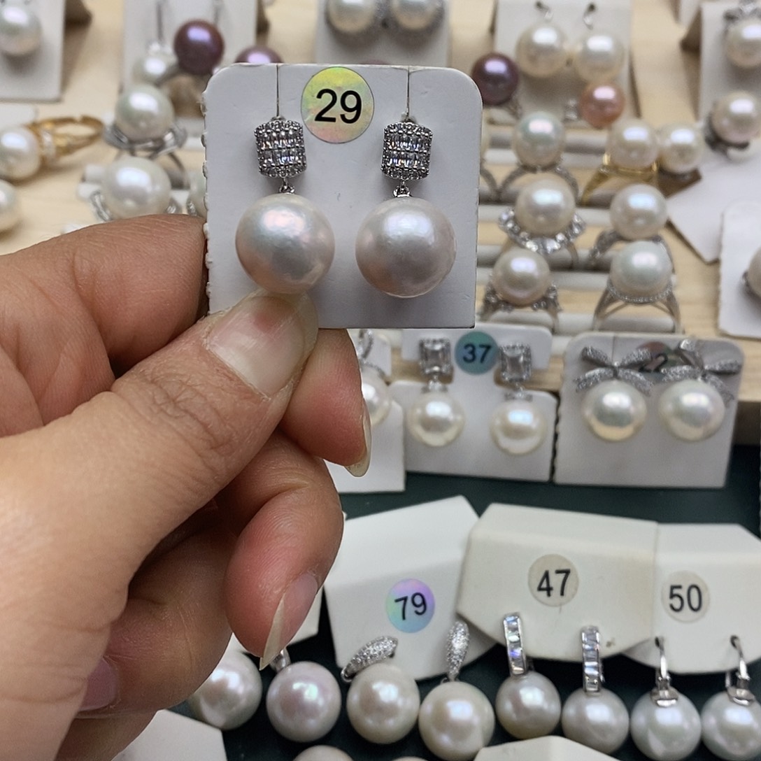 颈饰淡水珍珠银S925镶嵌