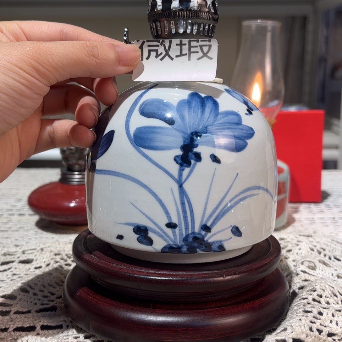 摆件景德镇陶瓷香薰灯