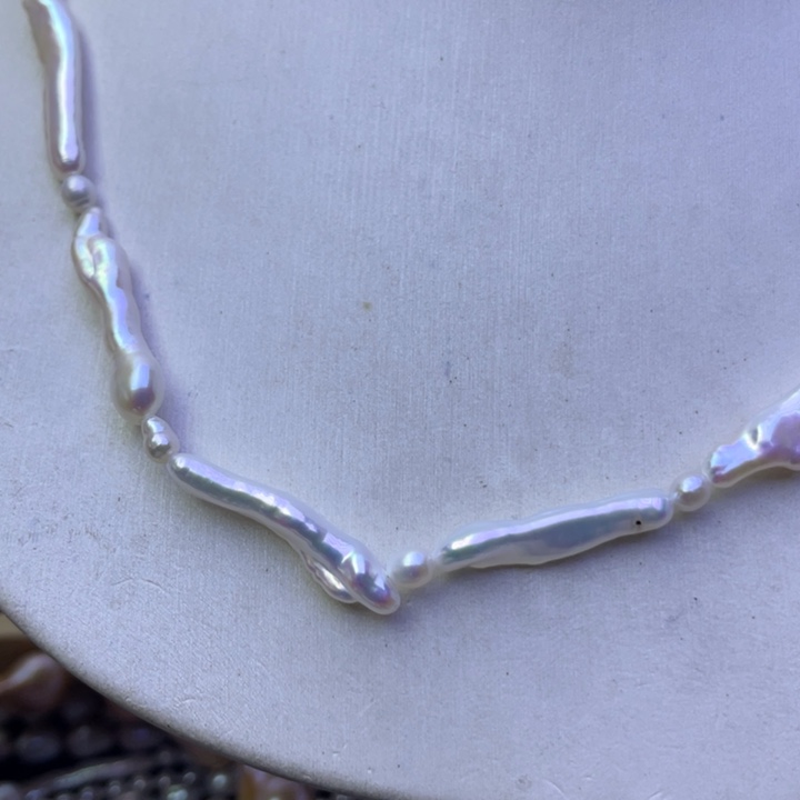 淡水珍珠项链合金