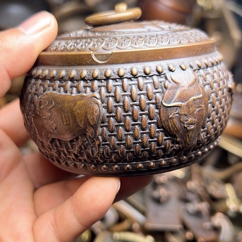 铜制文玩把玩物件