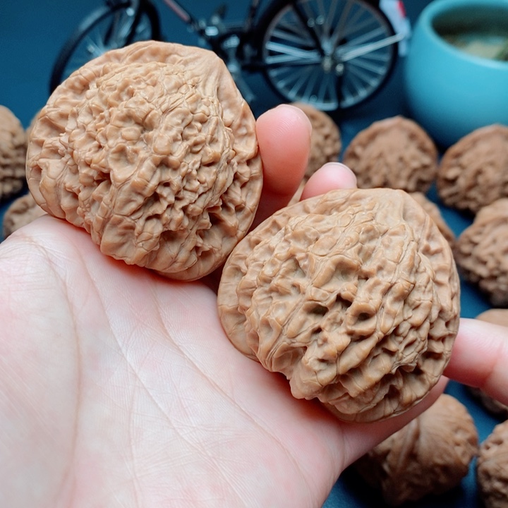 文玩核桃把件官帽51全品