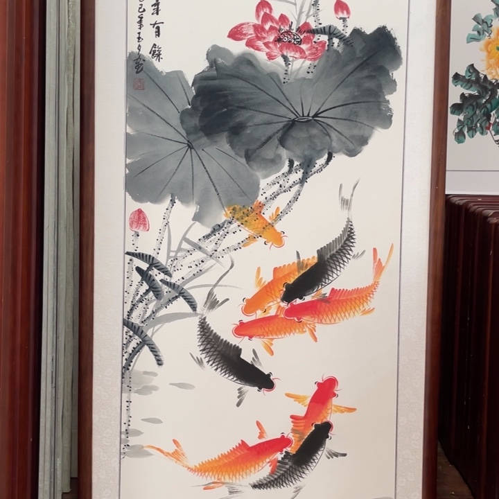 国画带框尺寸63*123厘米