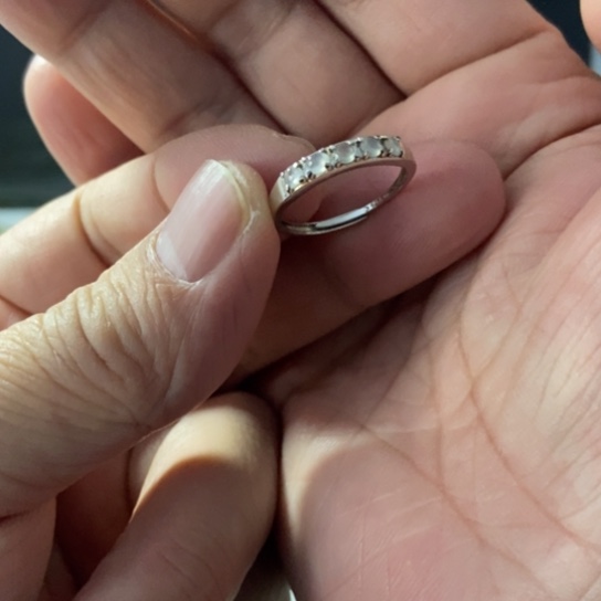 翡翠银S925镶嵌戒指嘎嘎冰