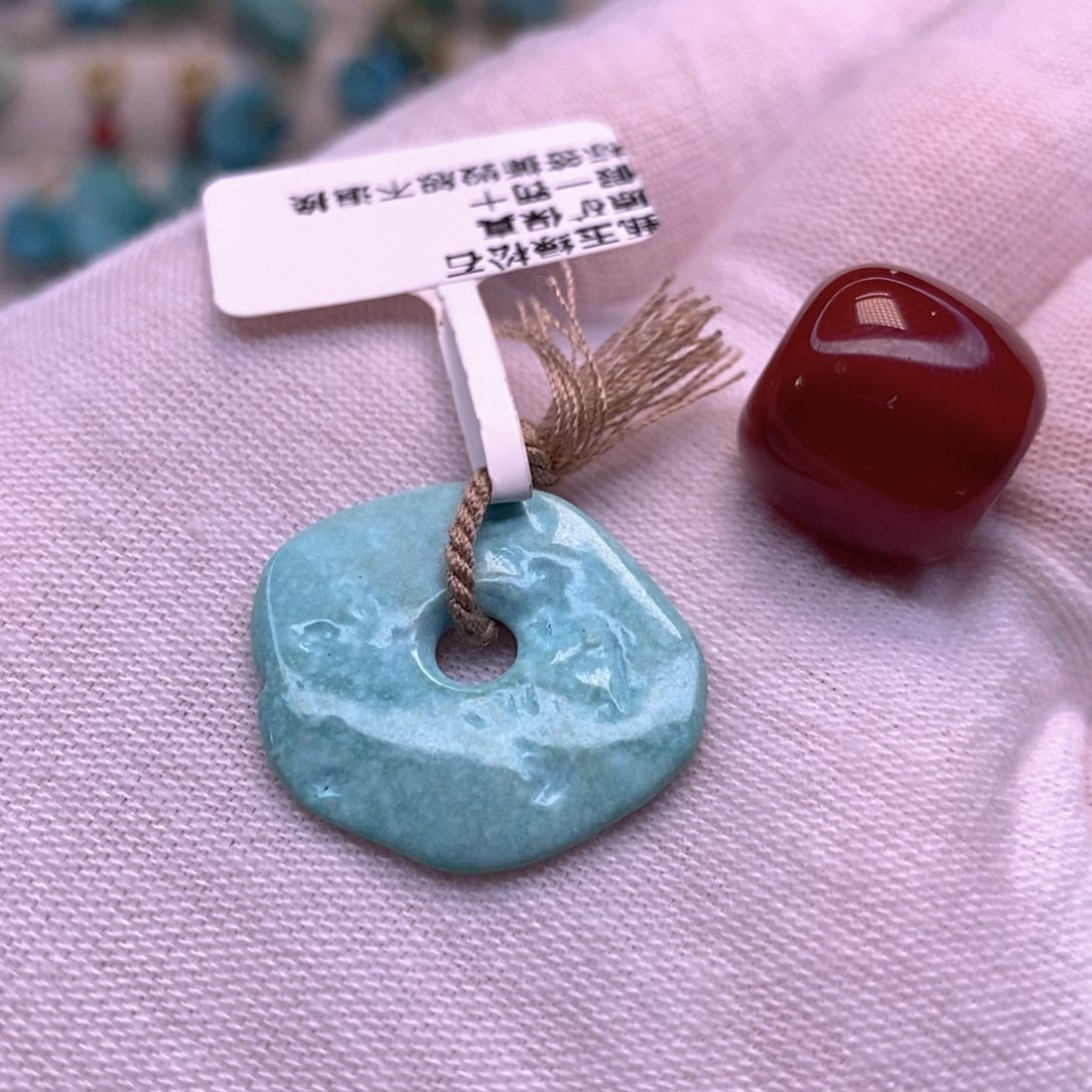 未镶嵌原矿玛瑙/玉髓藏扣