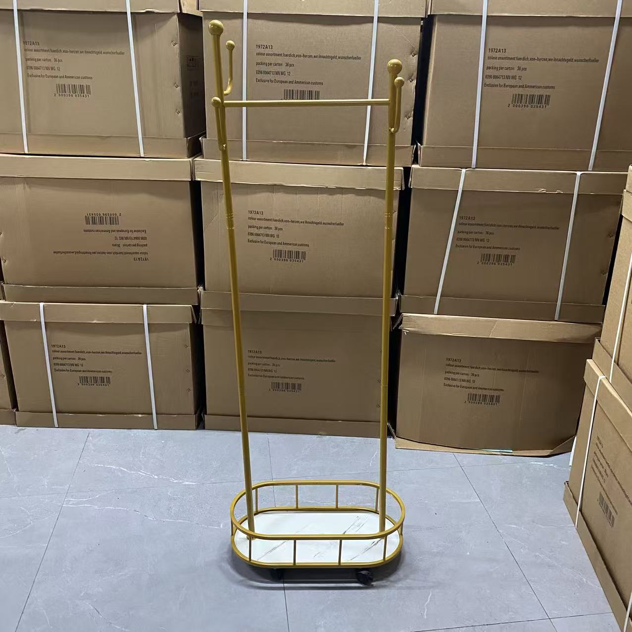 轻奢衣帽架挂衣架落地卧室可移动晾衣架 QQ