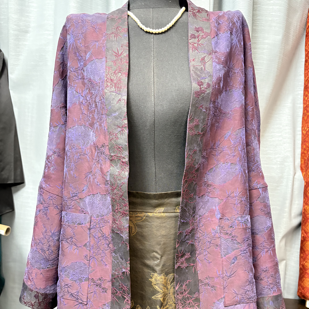 179链接桑蚕丝国风服装面料