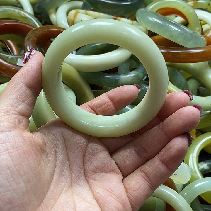 蛇纹石玉手镯未镶嵌╰****╮