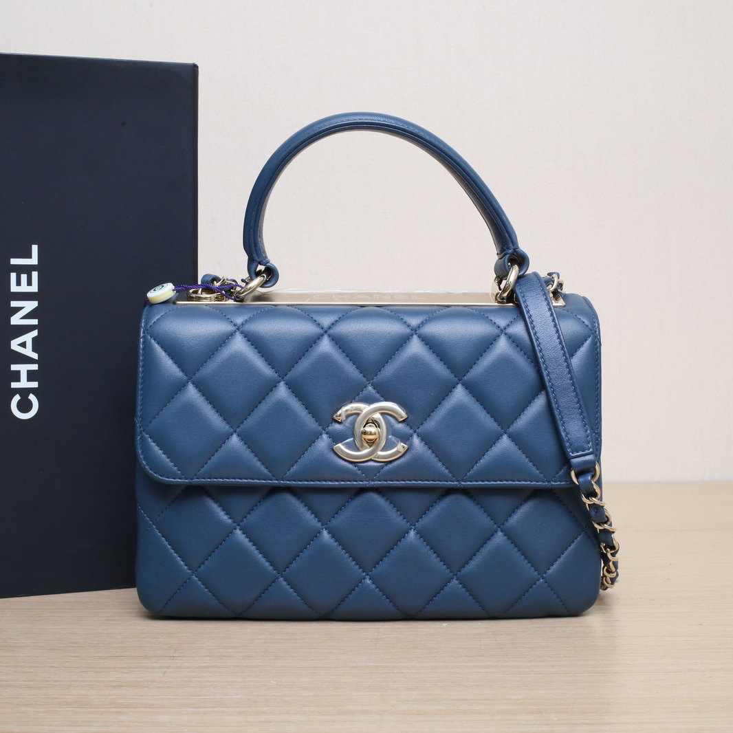 95新 Chanel/香奈儿 【娇】Trendy CC 手提风琴包 小号 196683