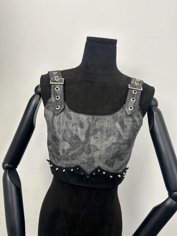 Rufg.L原创设计 迷彩上衣工装裙