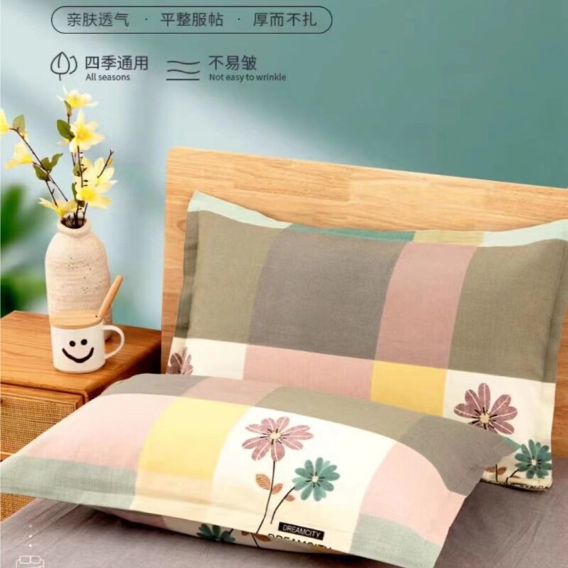精品加厚枕套一对田园风情