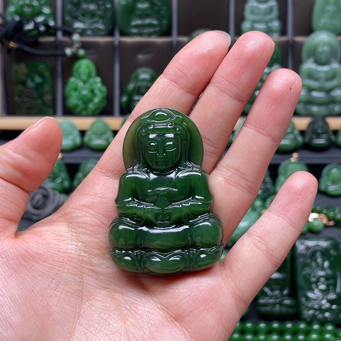 和田玉吊坠未镶嵌雪*