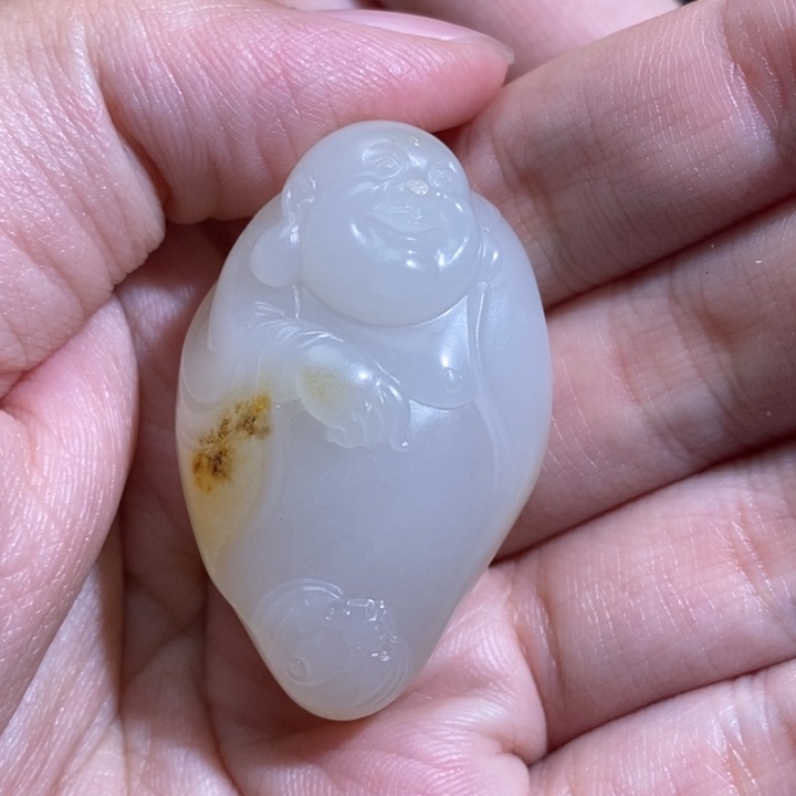 家***宝和田玉未镶嵌颈饰