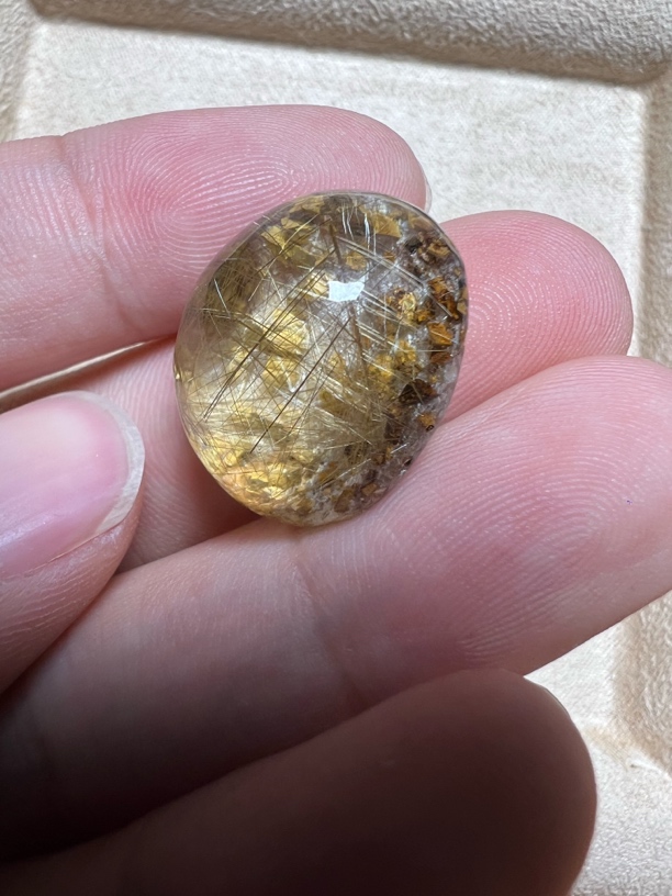 定制款蓝幽灵发晶方解石水晶共生