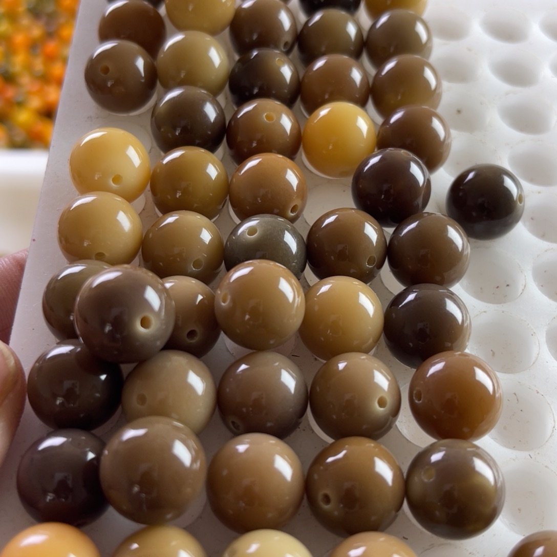 吊坠白玉菩提精品14爷爷的茶50颗圆珠