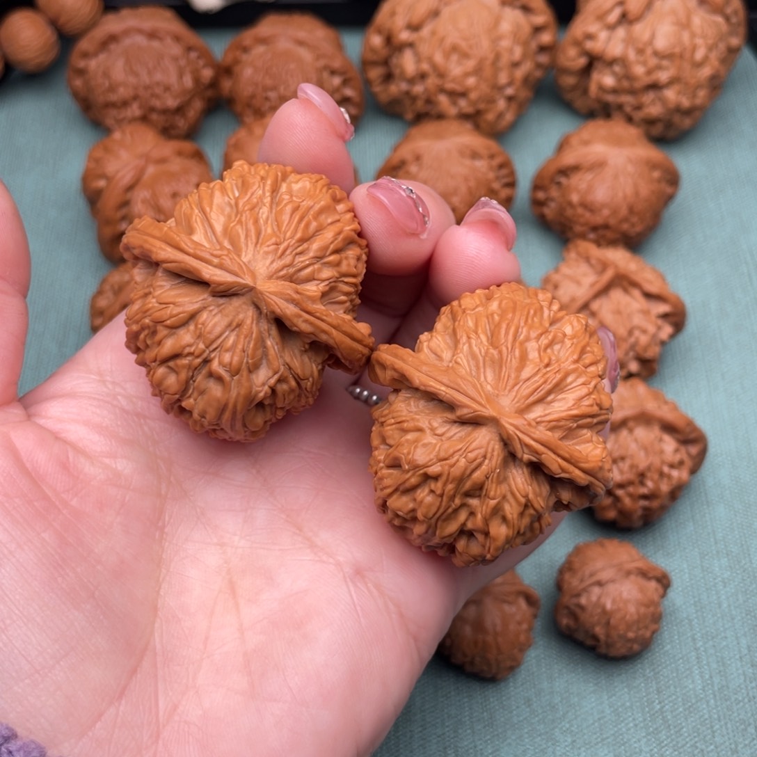 把件文玩核桃全品白狮子42