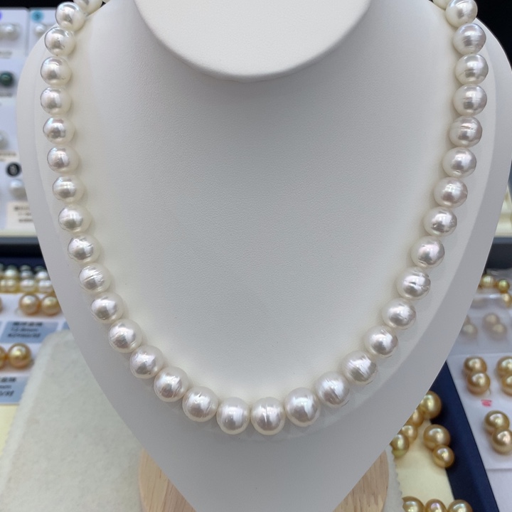 海水澳白满串9-11mm未镶嵌海水珍珠