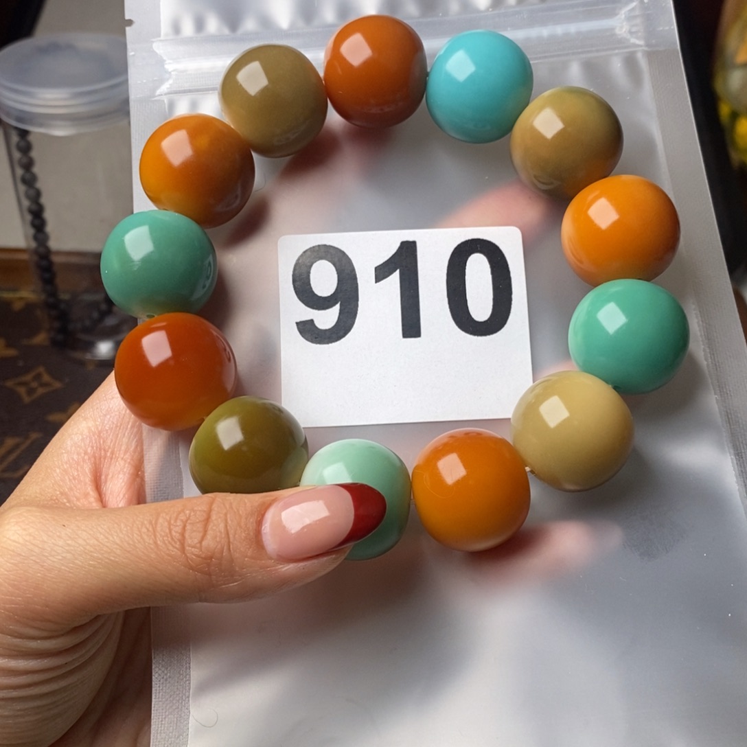 白玉菩提手串A****?910高货干磨