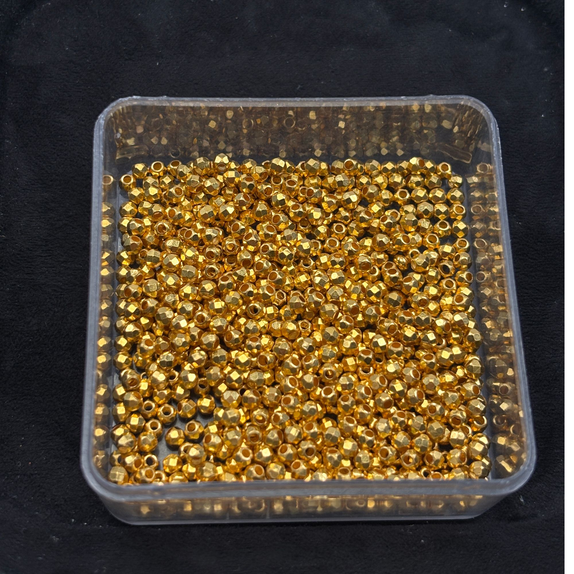 足金999素金5D硬金 3MM蹦迪珠（此订单发5颗）