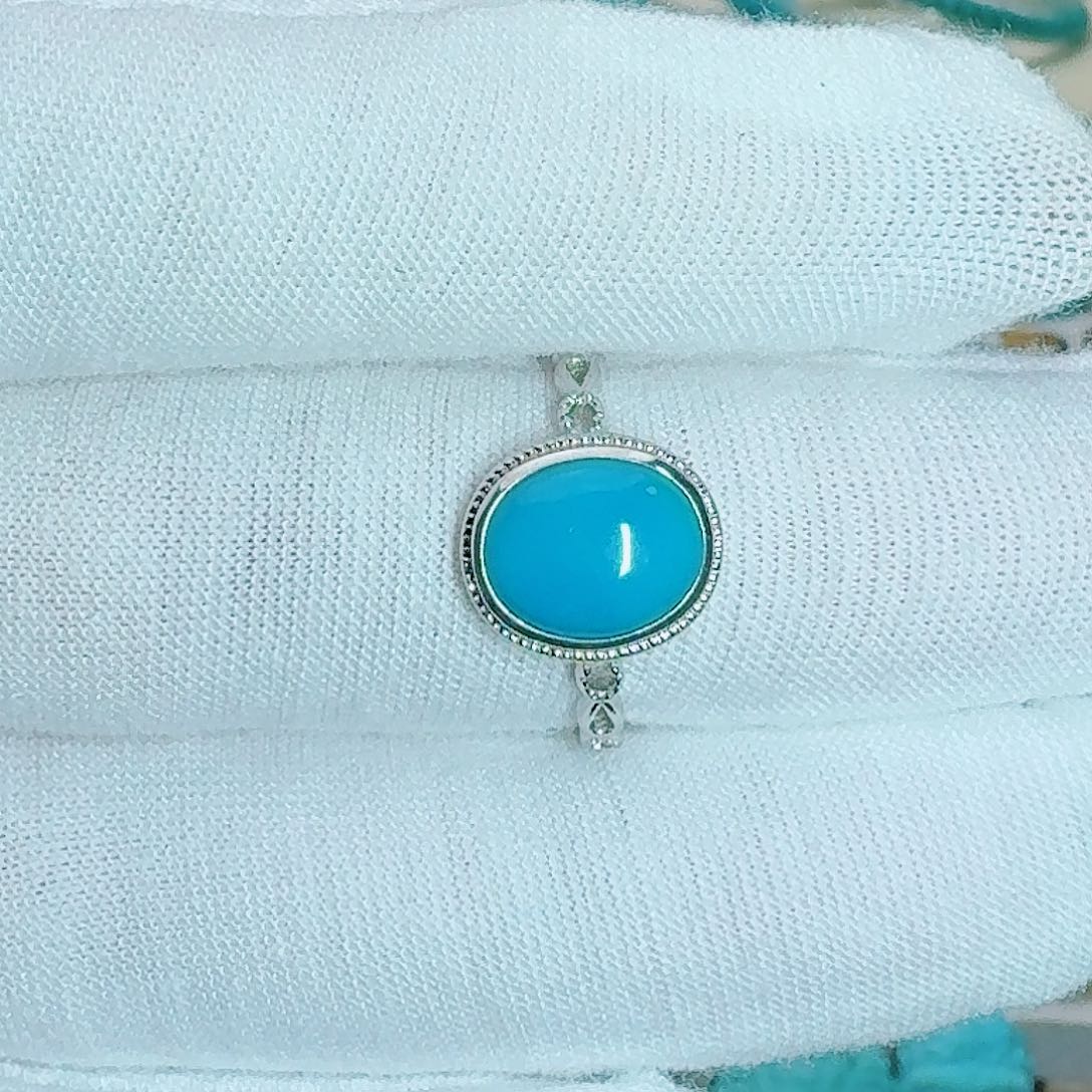 绿松石银S925镶嵌珠宝奇石