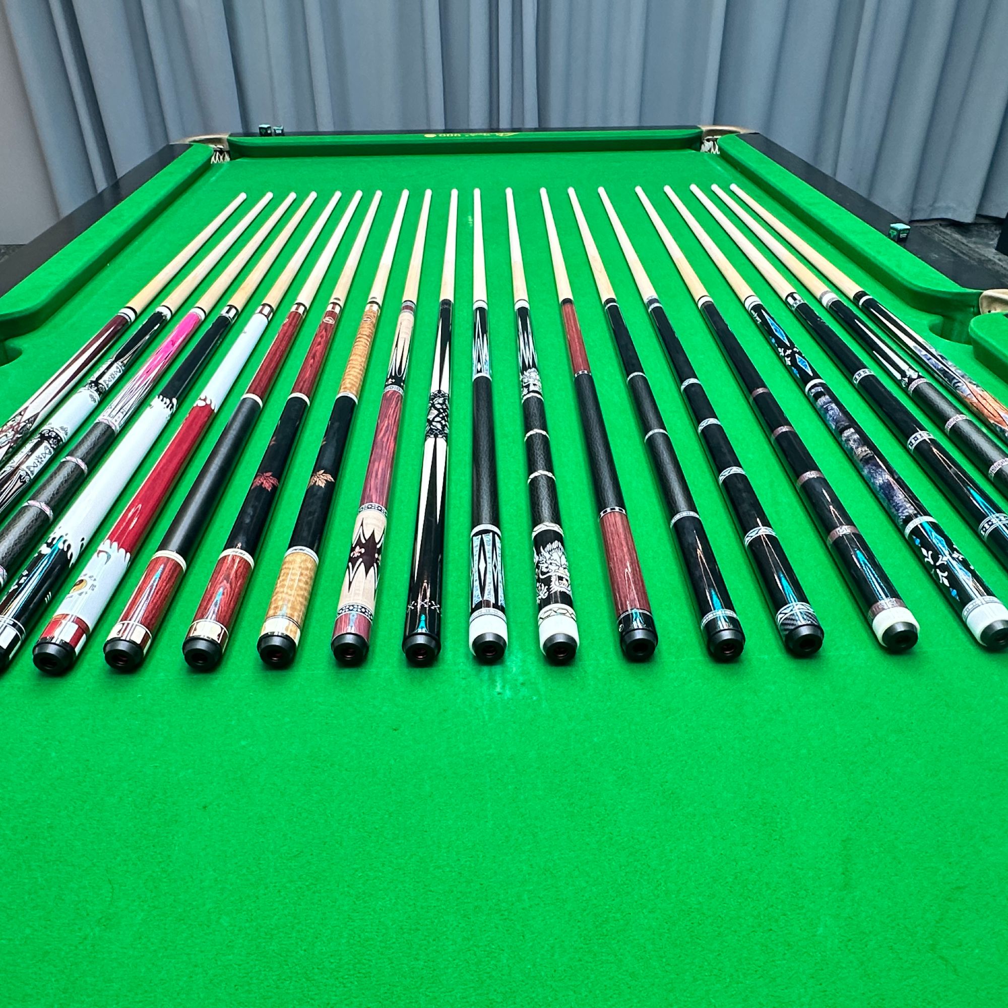 加速锥大头台球杆中式美式通用分体杆适合黑八九球无标无尾标