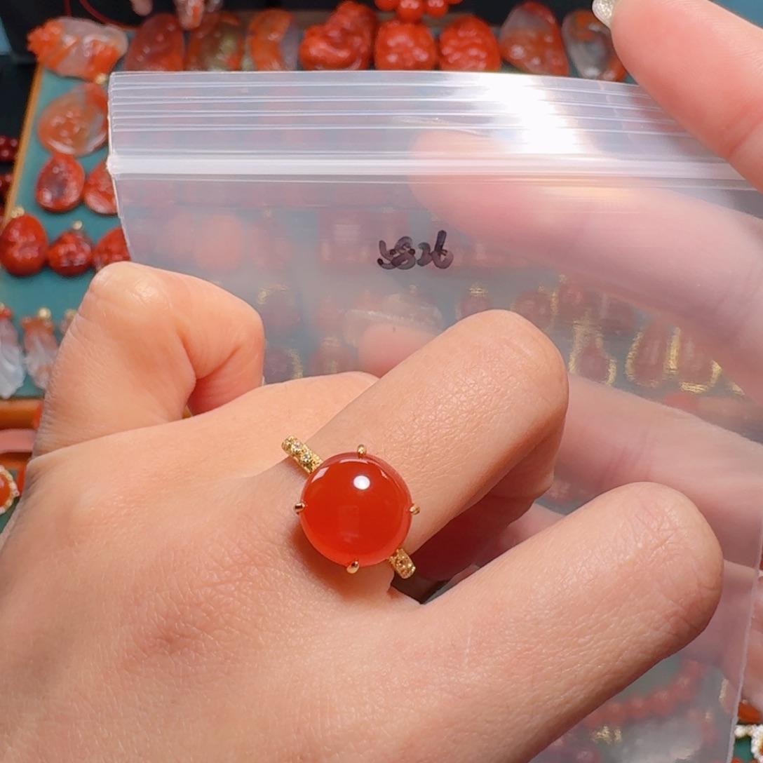 南红玛瑙南红银S925镶嵌