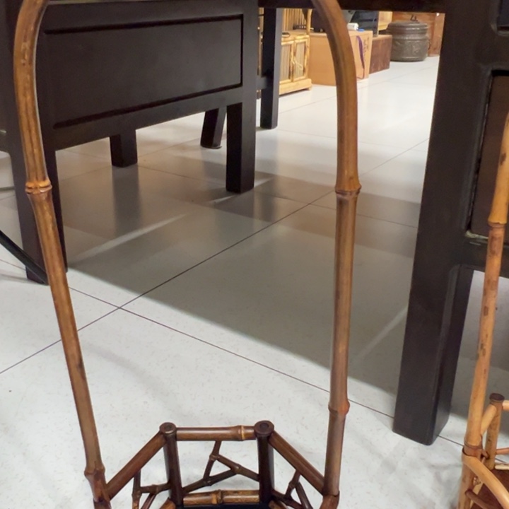 竹编工艺制作凉炉架花架