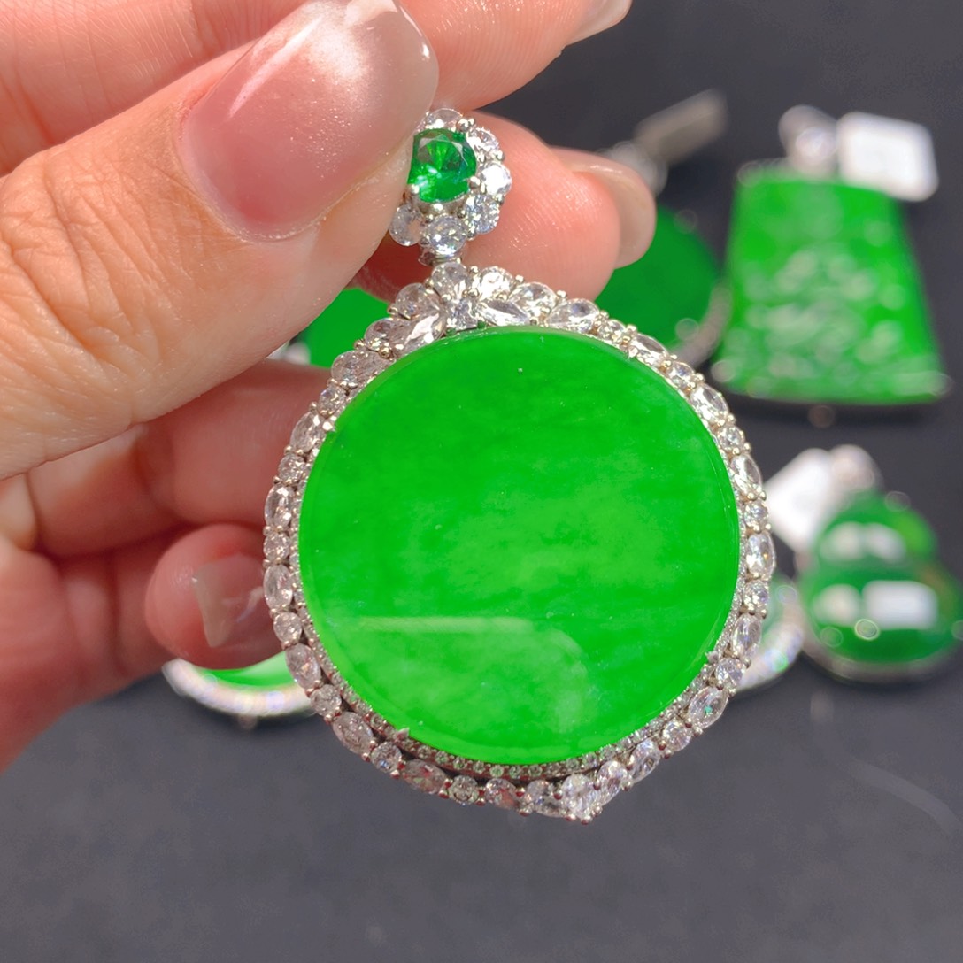 翡翠颈饰银S925镶嵌F****子11111111