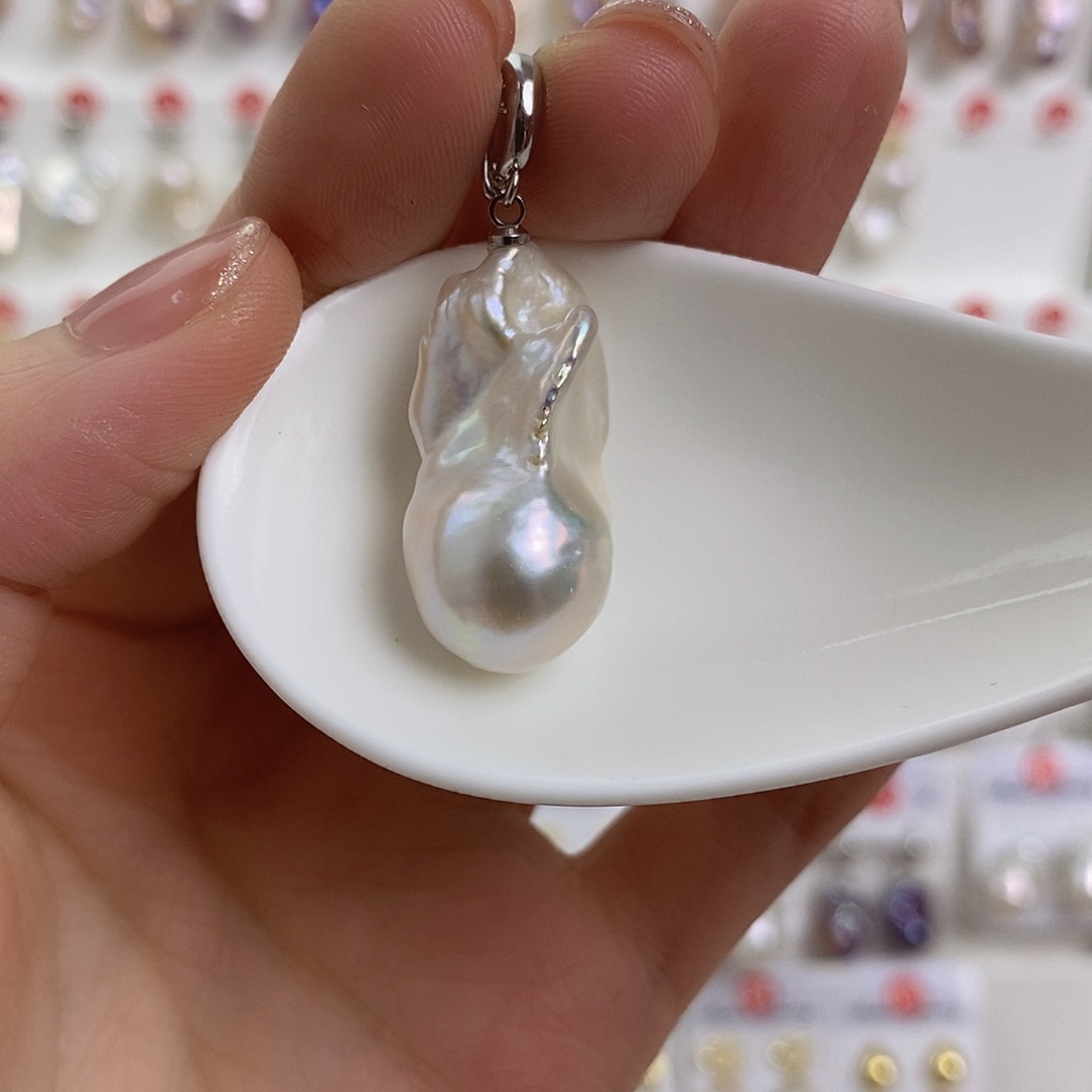 淡水珍珠颈饰银S925镶嵌