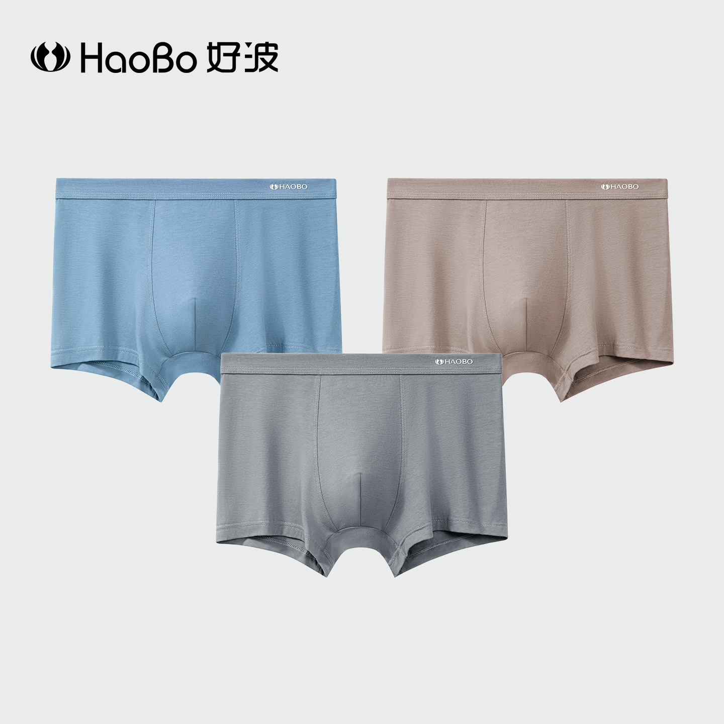 【4条】好波男士内裤棉质四角运动短裤透气聚乳酸内裆平角裤DKM2502