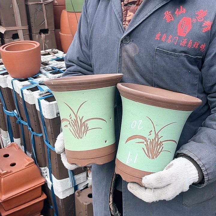 紫砂紫砂花盆也太