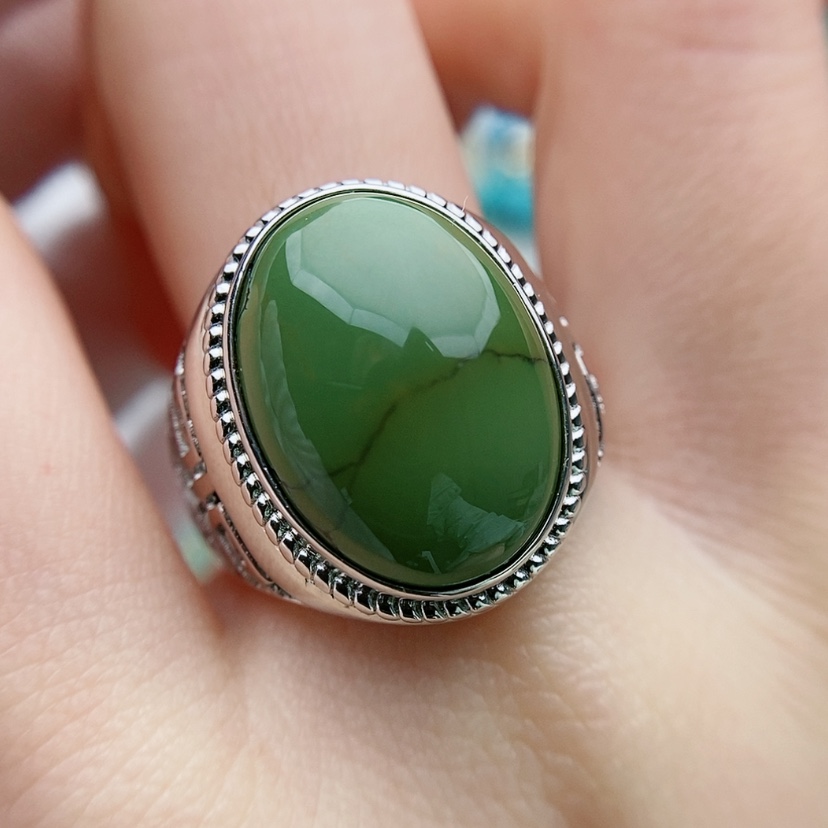 【闪购商品】绿松石原矿绿松石银S925镶嵌