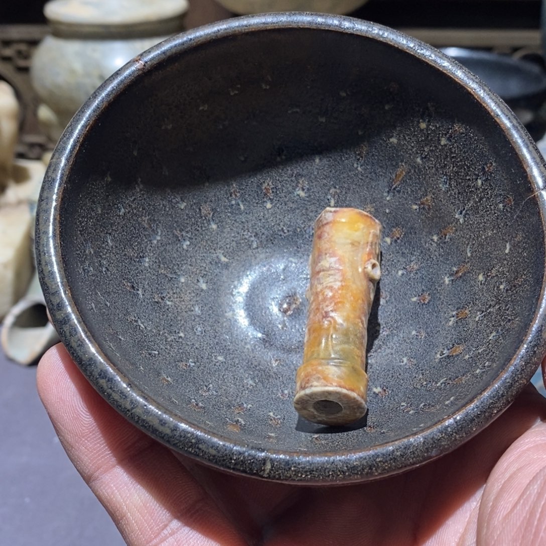 遇***人茶盏吉州窑黑釉茶盏全品