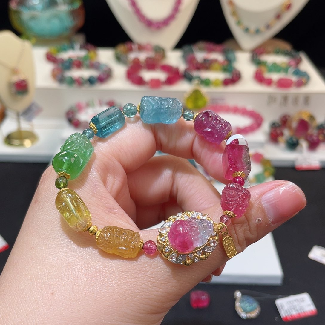 碧玺手链未镶嵌碧玺手链