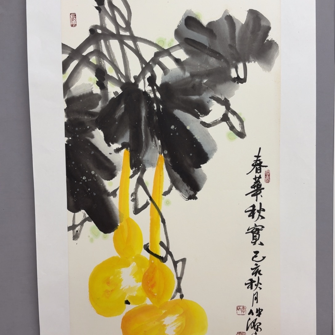 国画艺术家真人手绘