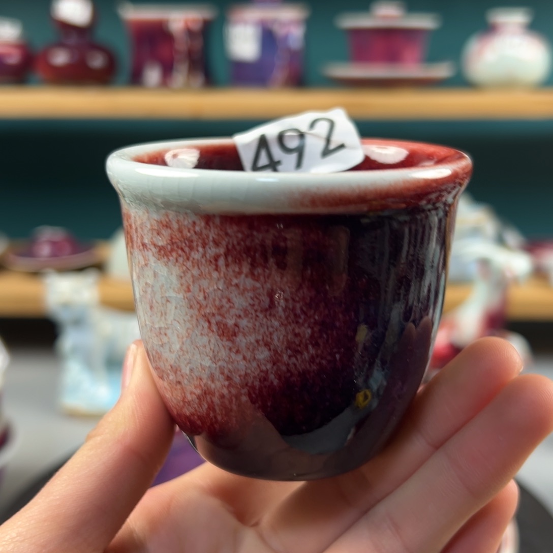 瓷片微瑕主人杯纯手工