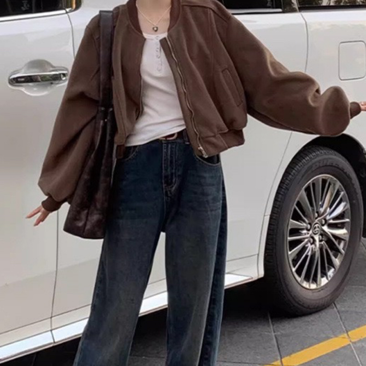 ▶直播链接，直播选款式◀秋季直下摆纯色圆领立领女短外上衣秋冬