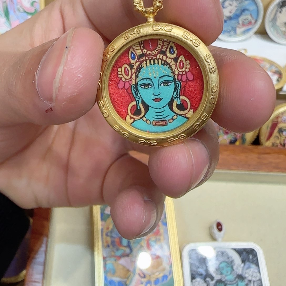 吊坠小*婆木槿手绘直播间A001