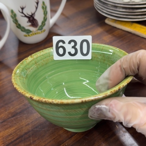 媚****泥塑斗笠碗一只全品